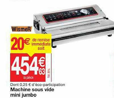 machine sous vide mini jumbo