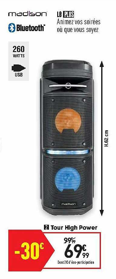 madison tour high power