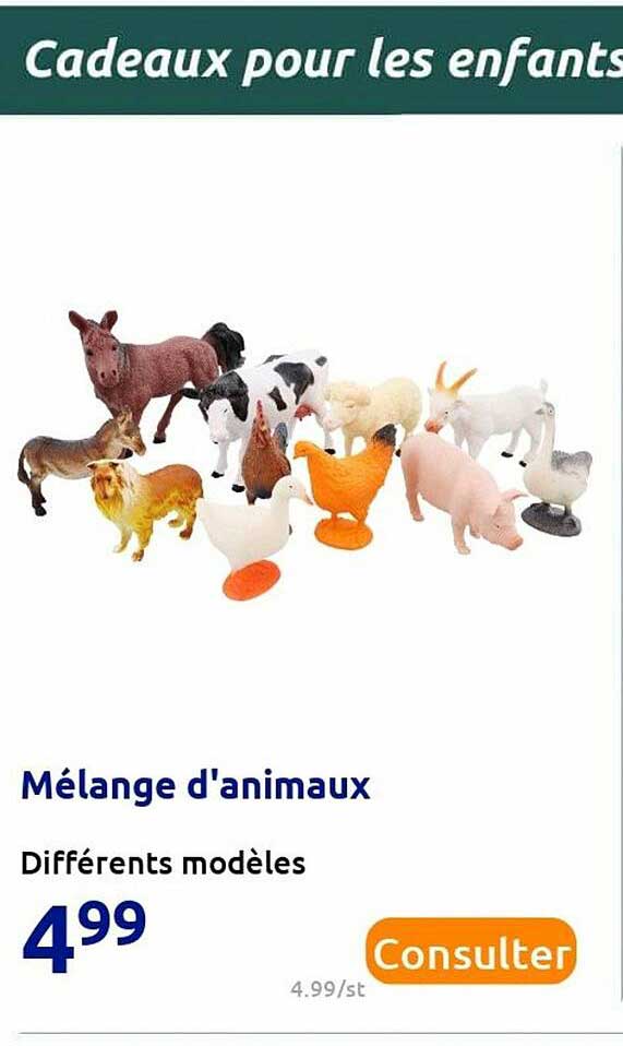 mélange d'animaux