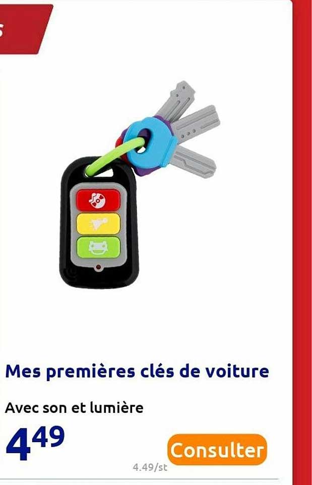 mes premières clés de voiture