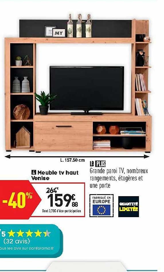meuble tv haut venise