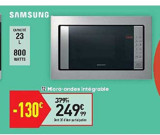 micro-ondes intégrable samsung