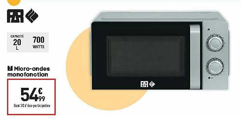 micro-ondes monofonction far