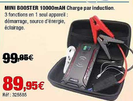 Mini Booster 10000mAh Charge Par Induction