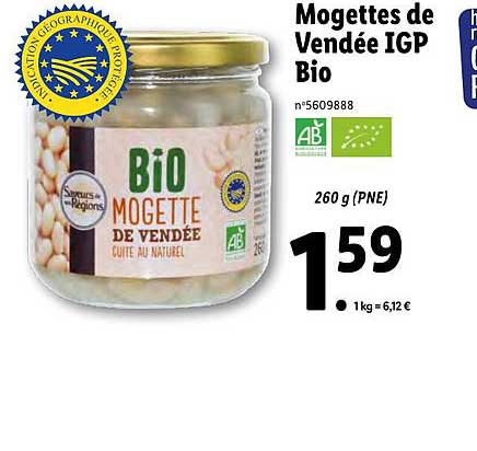 mogettes de vendée igp bio saveurs de nos régions