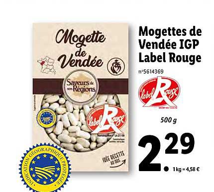 mogettes de vendée igp label rouge saveurs de nos régions