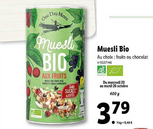muesli bio one day more