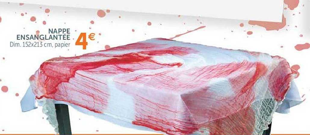 nappe ensanglantée