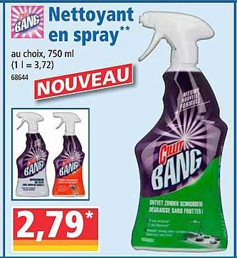 nettoyant en spray cillit bang