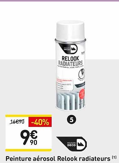 peinture aérosol relook radiateurs