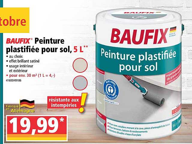 peinture plastifiée pour sol, 5 l baufix
