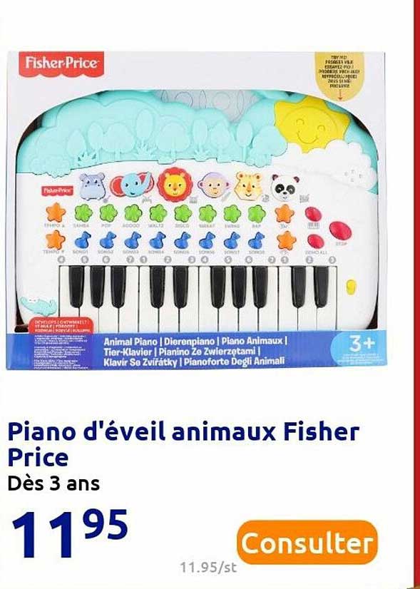 piano d'éveil animaux fisher price