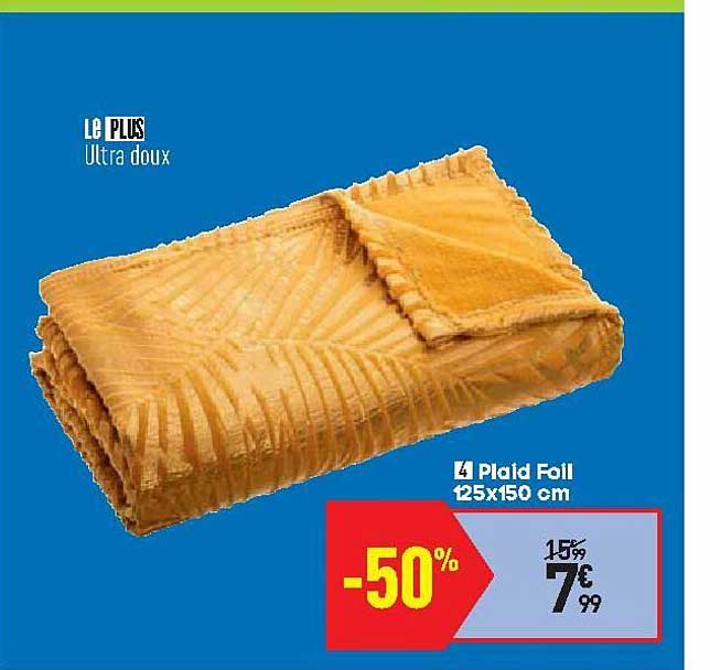 plaid foll 125x150 cm