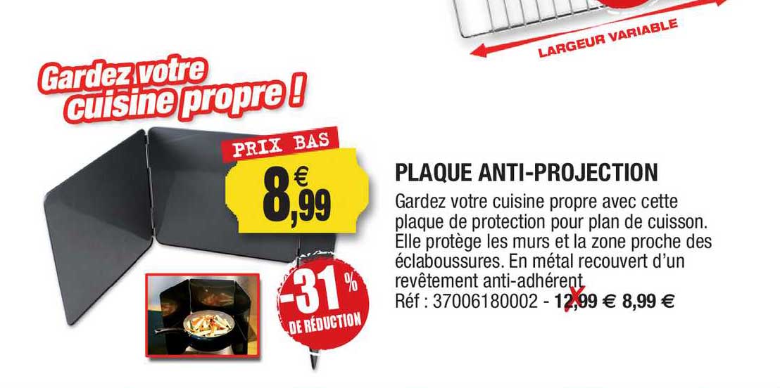 Plaque Anti-projection -31% De Réduction