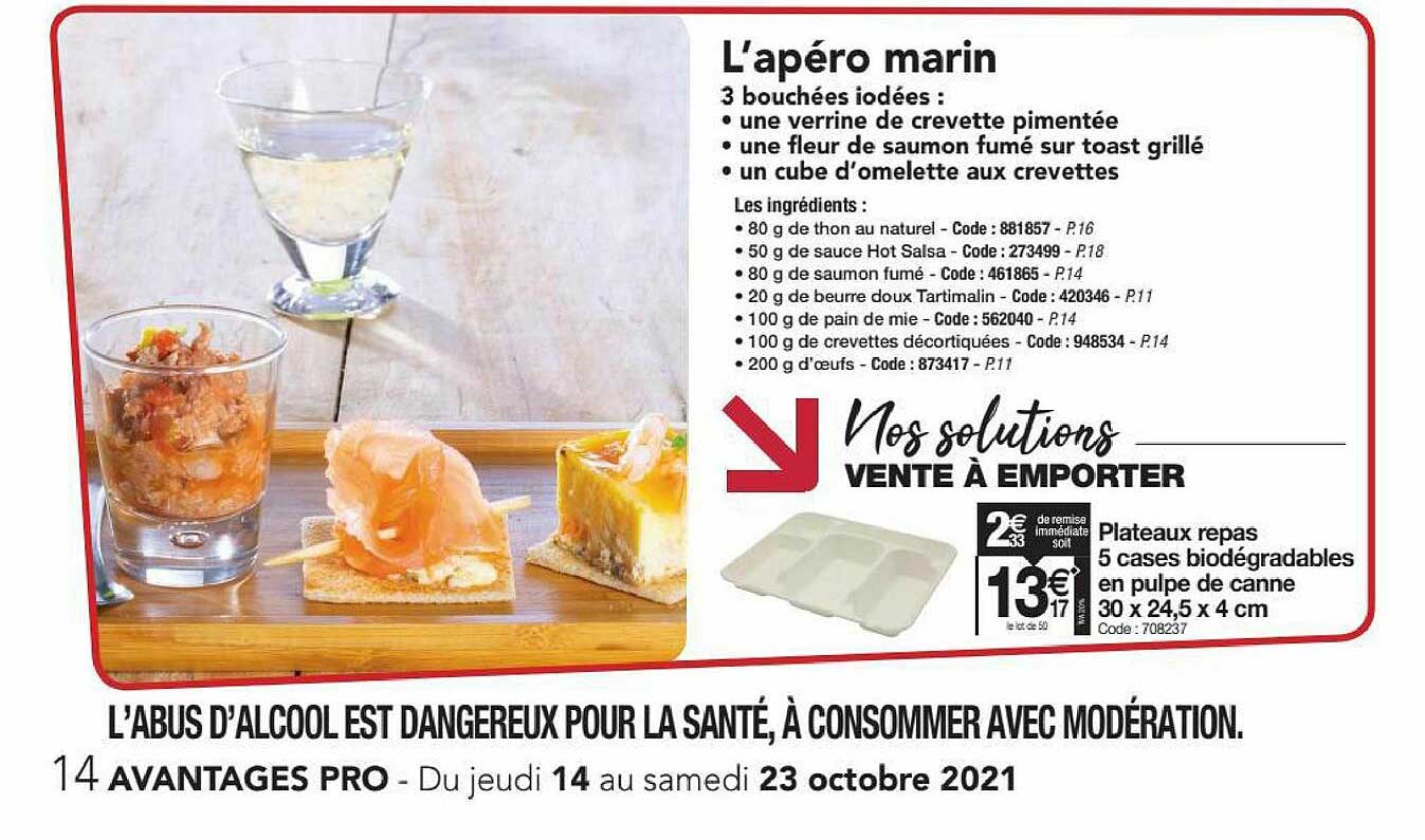 Plateaux Repas 5 Cases Biodégradables En Pulpe De Canne 30 X 24,5 X 4 Cm