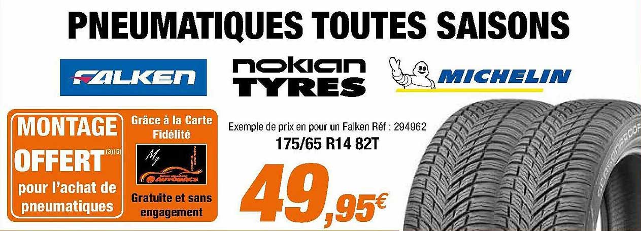 pneumatiques toutes saisons falken, nokian tyres, michelin
