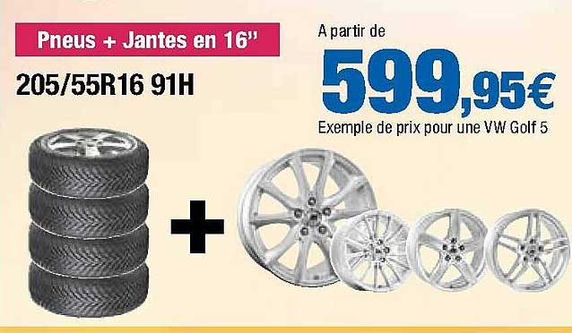 pneus + jantes en 16"