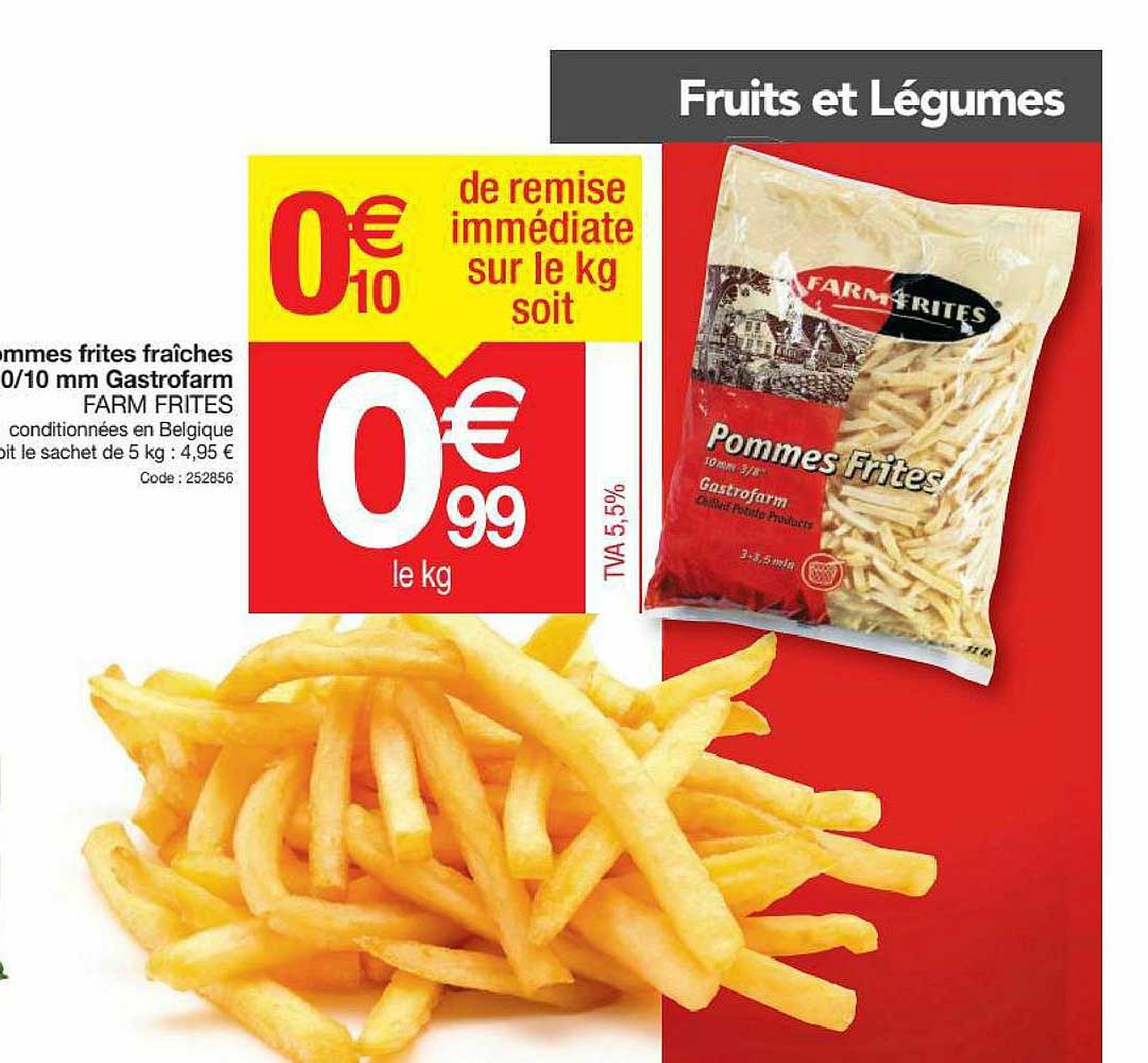 pommes frites fraîches gastrofarm