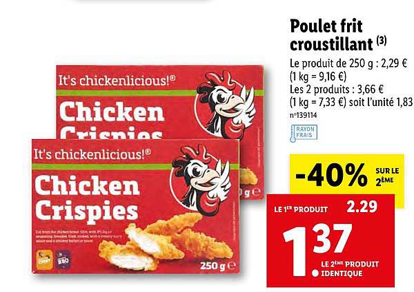 poulet frit croustillant