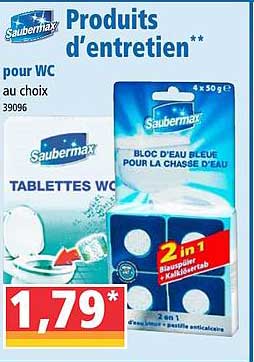 produits d'entretien saubermax