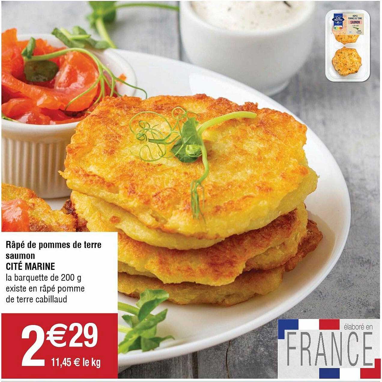 râpé de pommes de terre saumon cité marine