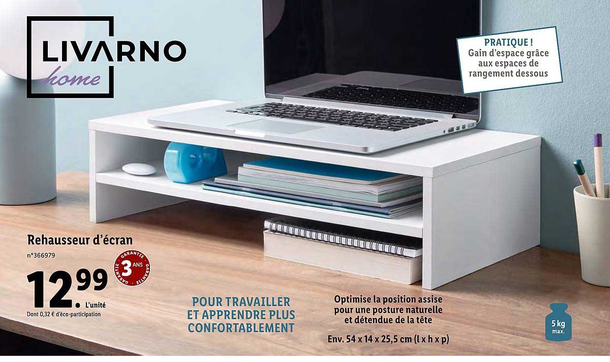 rehausseur d'écran livarno home