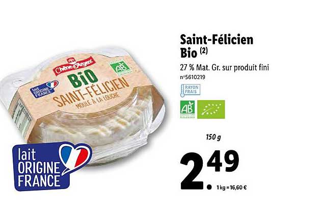saint-félicien bio chêne d'argent
