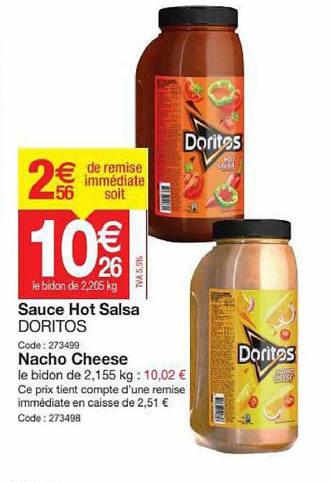 Sauce Hot Salsa Doritos