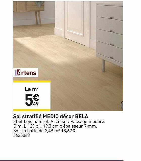 Sol Stratifié Medio Décor Bela Artens