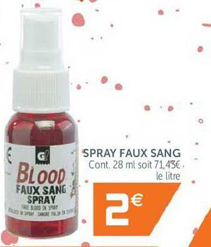 spray faux sang