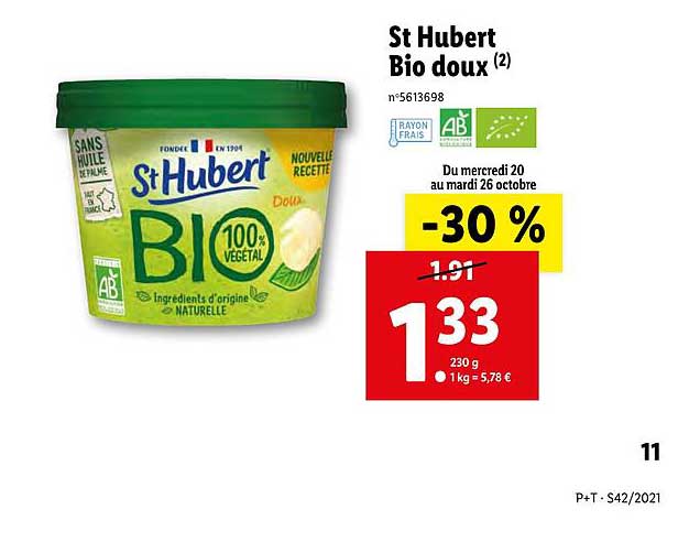 st hubert bio doux