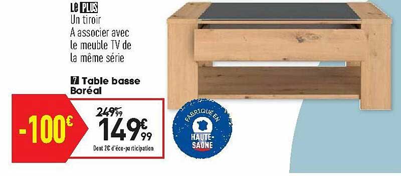 table basse boréal