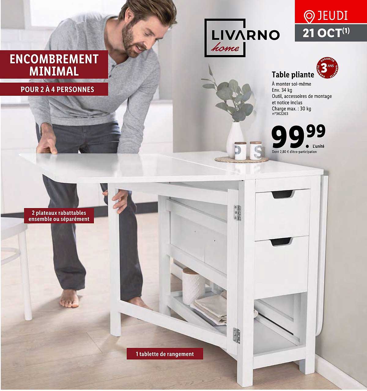 Table Pliante Livarno Home