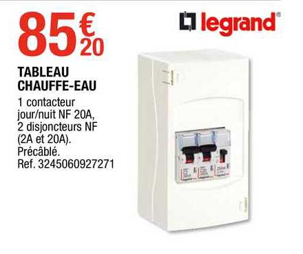 tableau chauffe-eau legrand