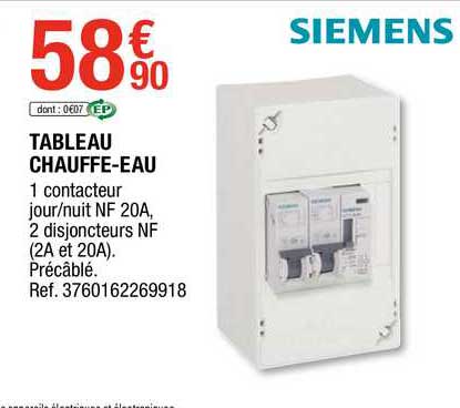 tableau chauffe-eau siemens
