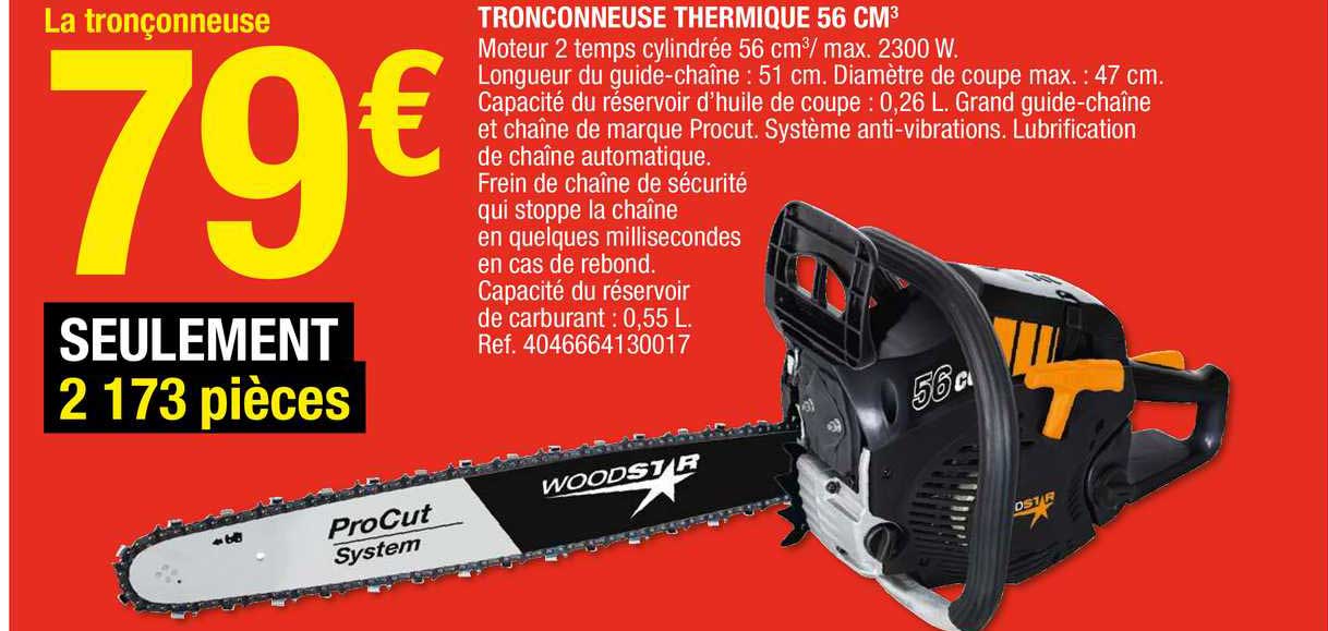 tronçonneuse thermique 56 cm3