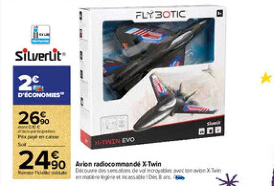 avion radiocommandé x-twin flybotic