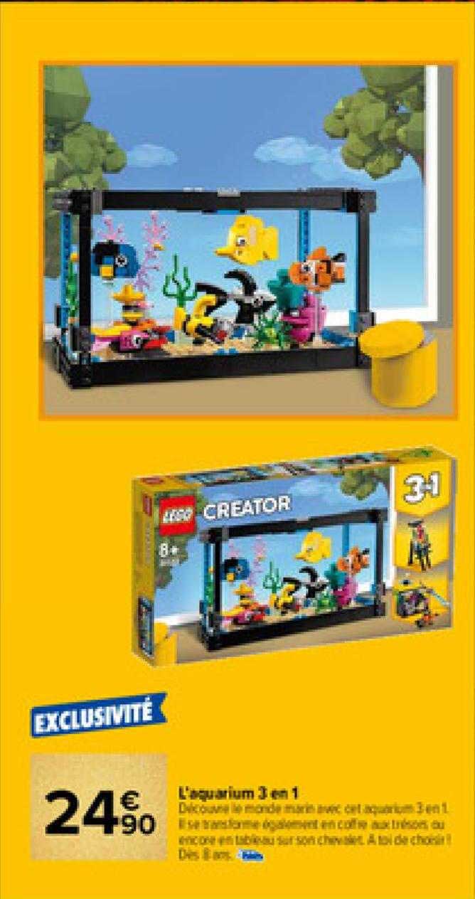 l'aquarium 3 en 1 lego creator