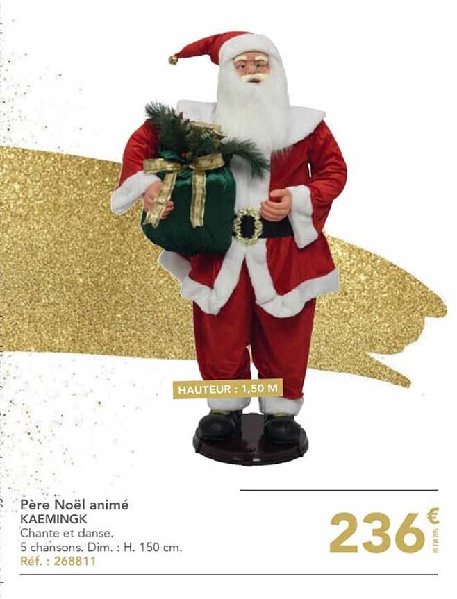 père noël animé kaemingk