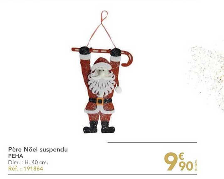 père noël suspendu peha
