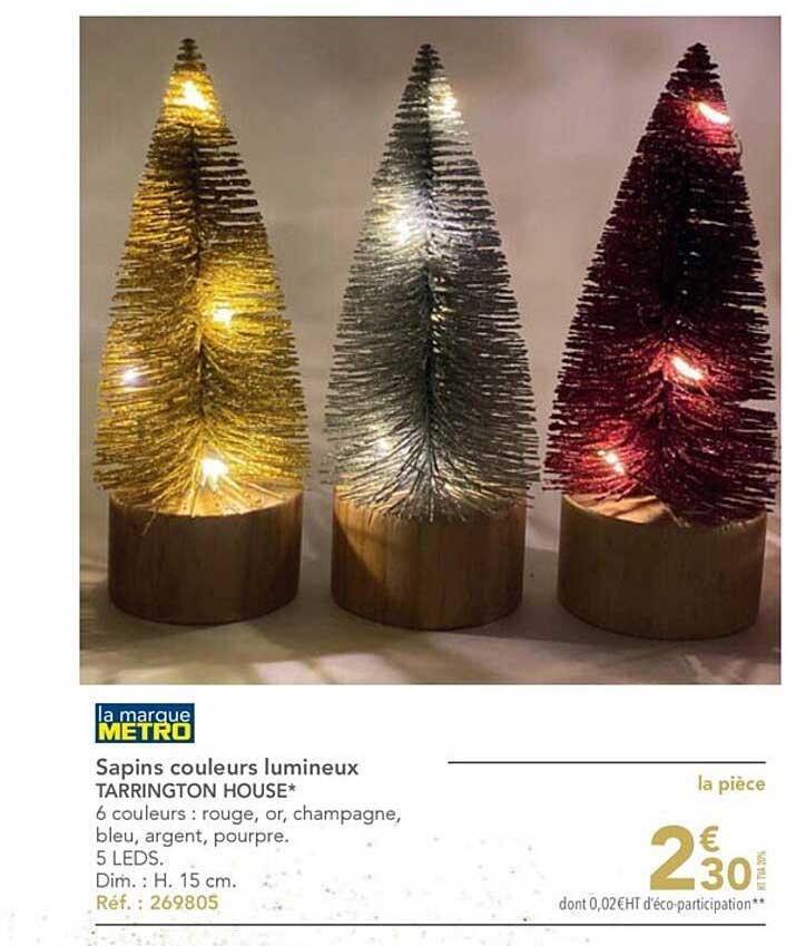 sapins couleurs lumineux tarrington house