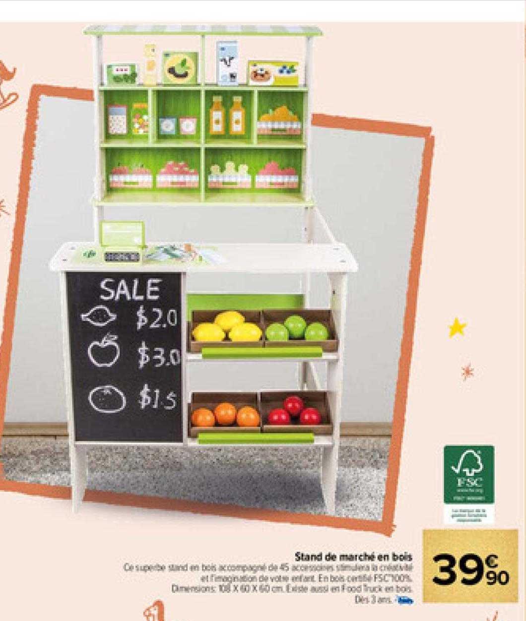 Stand De Marché En Bois