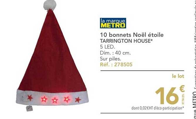 10 bonnets noël étoile tarrington house