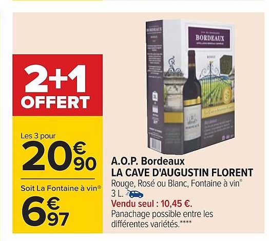 a.o.p. bordeaux la cave d'augustin florent