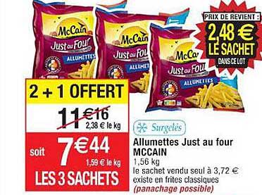 Allumettes Just Au Four Mccain