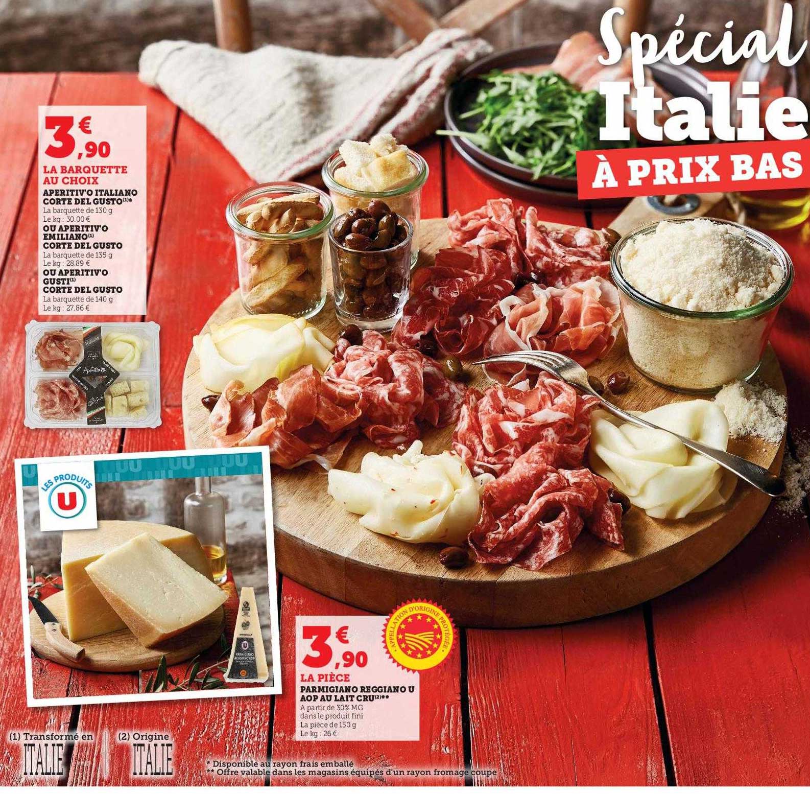 apéritivo italiano corte del gusto ou aperitivo emiliano corte del gusto ou aperitivo gusti corte del gusto, parmigiano reggiano aop au lait cru