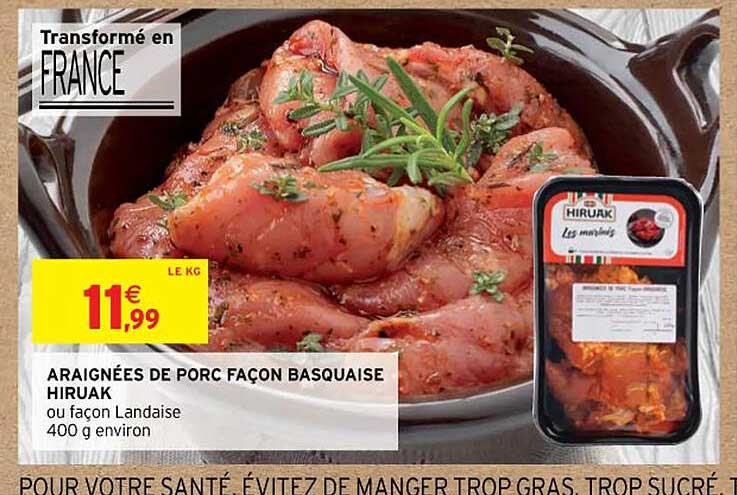araignées de porc façon basquaise hiruak