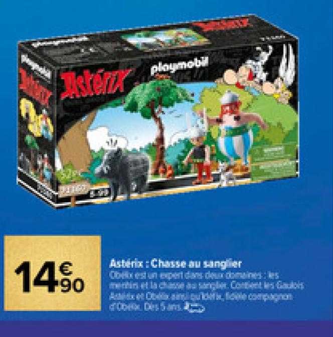 astérix : chasse au sanglier playmobil