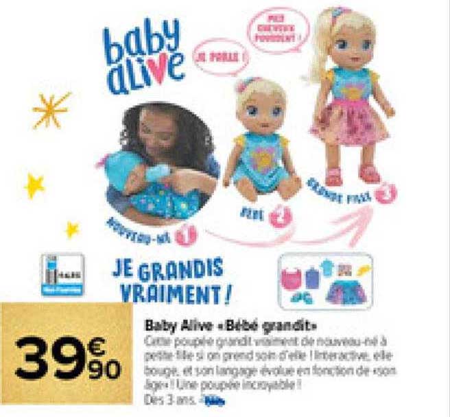baby alive "bébé grandit"