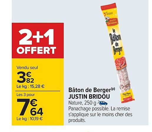 bâton de berger justin bridou